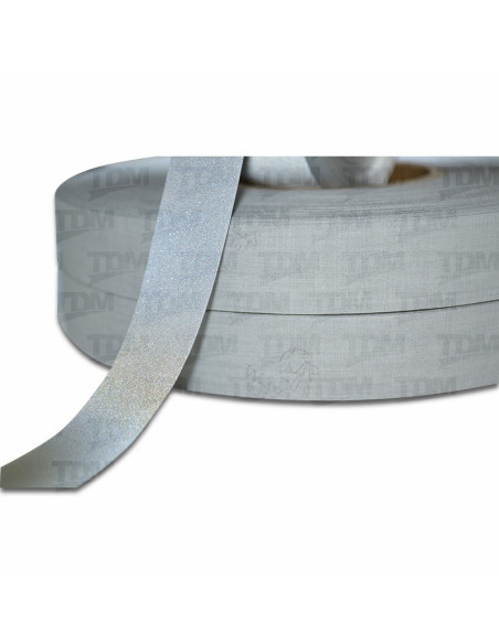 Cinta Reflectiva Gris Para Costura